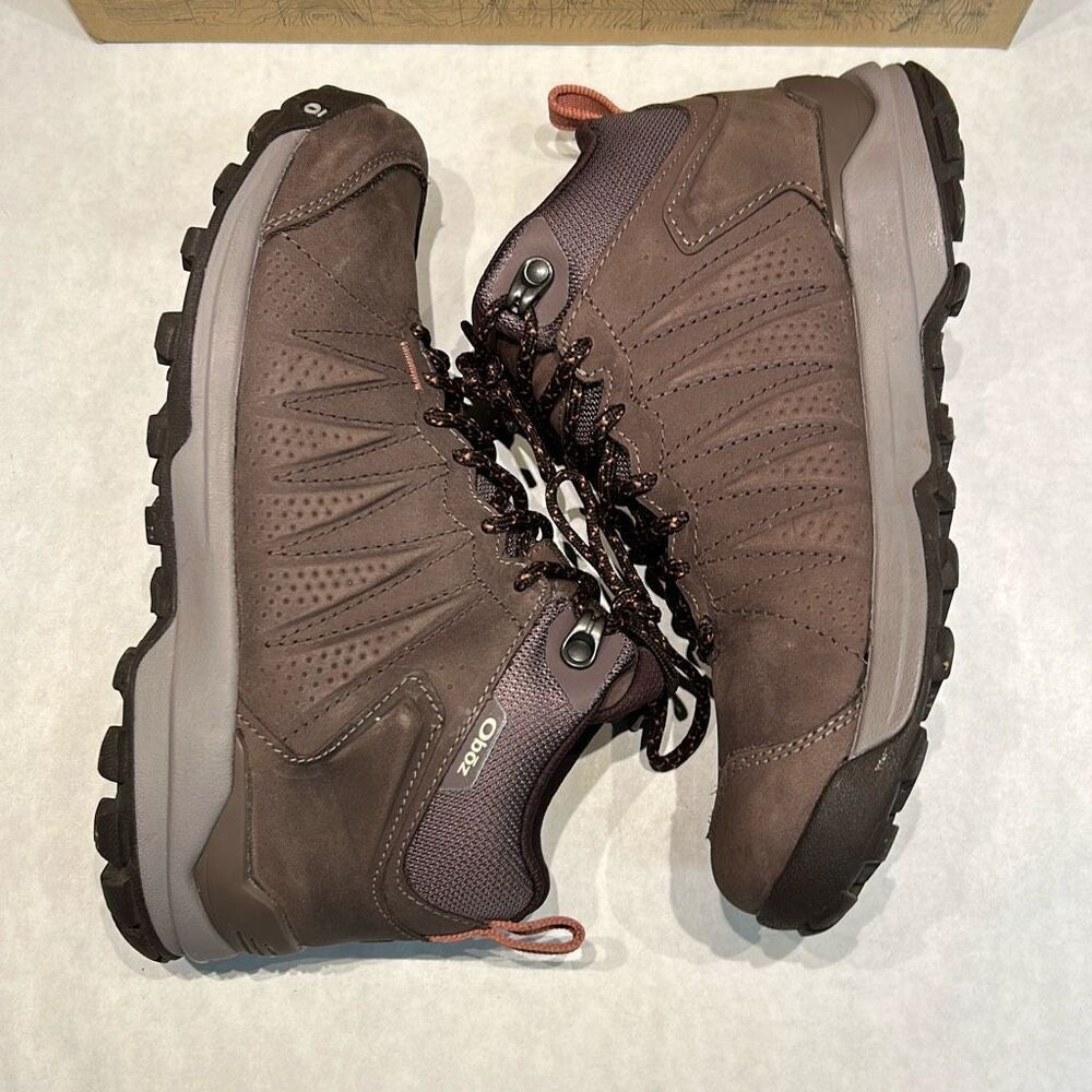 Oboz Womens Sypes Mid Leather B-Dry Waterproof Hiking Boots Sz 7.5 Peppercorn 77 - Picture 5 of 11